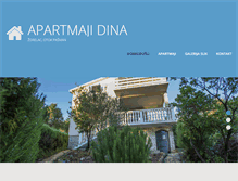 Tablet Screenshot of dina-apartmani.com